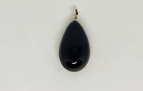 Zoria Baltic Amber Pendant-Cherry/Dark Red-925 Sterling Silver - Picture 2 of 6