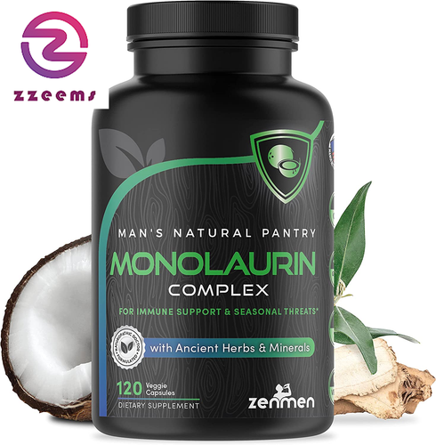 Integratori capsule monolaurina - supporto immunitario morso di zecca - acido laurico, astrag - Foto 6 di 12