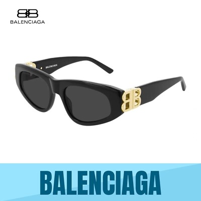 ◆BALENCIAGA◆BB0095S-001 Sunglasses ブラック&ゴールド BALENCIAGA BB0095S 001 BLACK GOLD - GREY LENS WOMEN