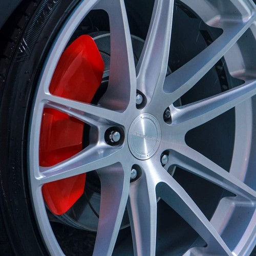 2005-2010 Dodge Challenger SE Front + Rear Red MGP Brake Disc Caliper Covers 4pc - Picture 5 of 6