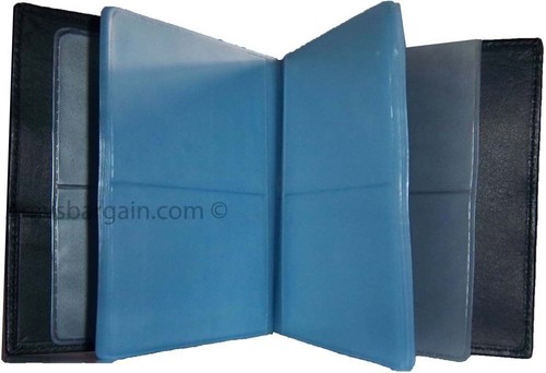 New 40 Card Holder Leather Business Cards ID Case Photo holder; ATM Cards BNWT - Picture 10 of 12