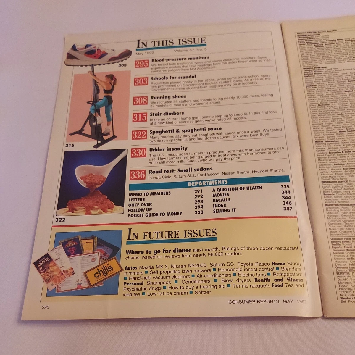 1992 May Consumer Reports Magazine Tests 33 Brands Of Running