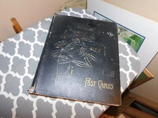 Antique Postcard Album w/ Postcards Colorado Germany Florida Dog Deer 1953 Comic