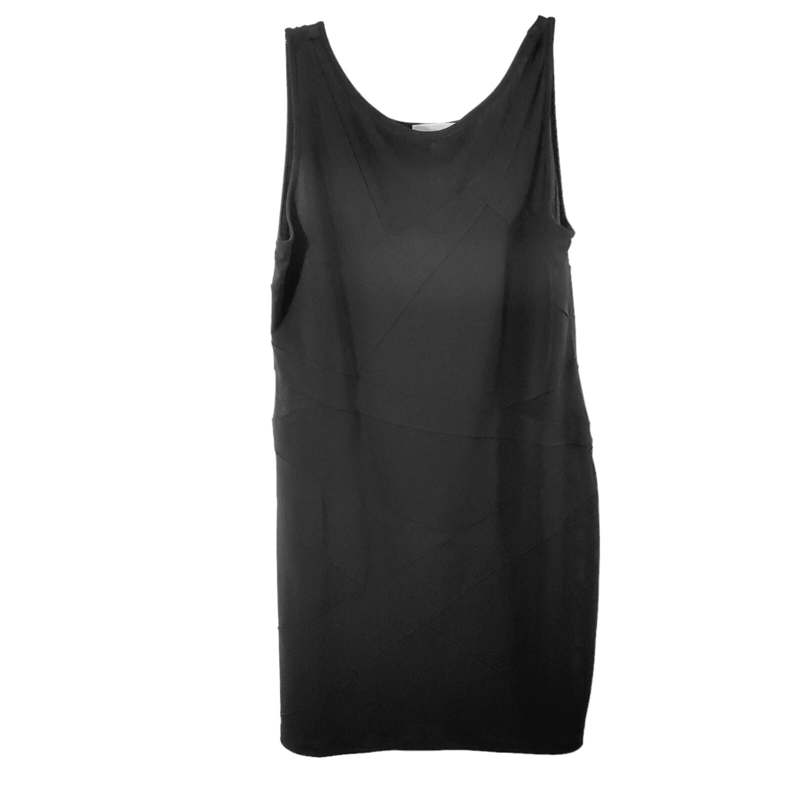 Abito senza maniche Michael Michael Kors donna in jersey nero lavorato a maglia taglia large