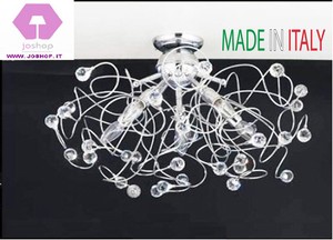 Plafoniere Da Soffitto In Cristallo : Joshop illuminazione da soffitto plafoniera luci cromo cristallo