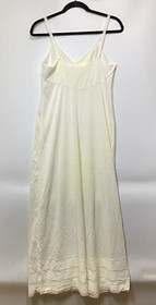 Vtg Gossard Artemis Nylon Full Slip Lace Lingerie Dress White Sz 36 USA 8014