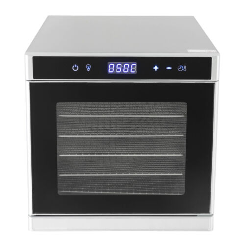 Commercial Food Dehydrator 6-Tray Stainless Steel Fruit Meat Jerky Dryer US - Picture 10 of 18