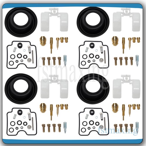 4X Carburetor Repair Kit w/ Diaphragm For 2001-2005 Suzuki Bandit 1200 GSF1200 S - Bild 2 von 8