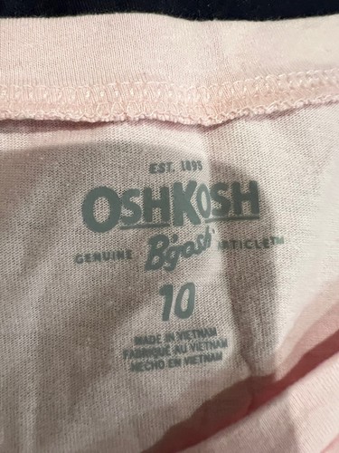 New Oshkosh FLIP sequin Unicorn Tee Shirt Top Girls Short Pink 10,12 - Picture 2 of 6