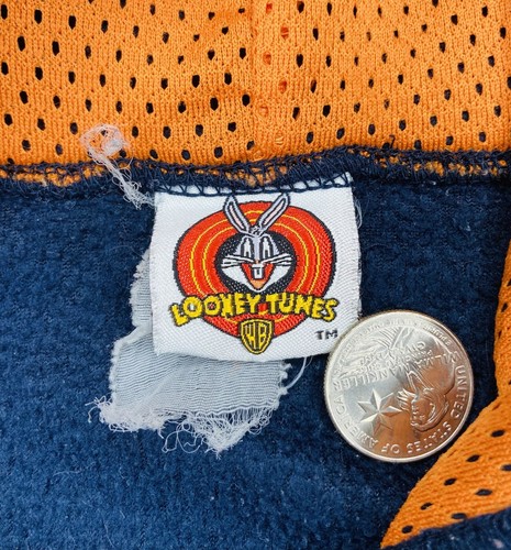 *VTG* Looney Tunes 2001 Tweety Bird Varsity Team blau Fleece Hoodie; XL - Bild 6 von 8