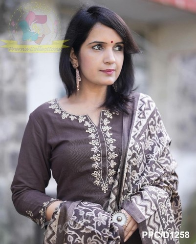 Khadi cotton women salwar kameez suits for women kurti pant set dresses suits - Picture 2 of 5
