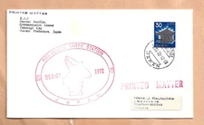 APOLLO 17 LAUNCH DEC 7,1972 IBARAKI EARTH STA JAPAN  SPACE COVER  NASA