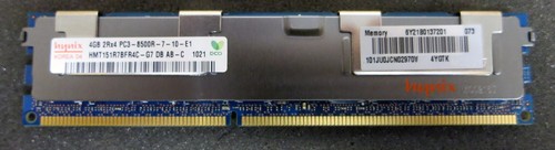 Dell Hynix 4GB PC3-8500R DDR3-1066 Registered ECC Server Memory 240-Pin 4YGTK - Picture 1 of 4