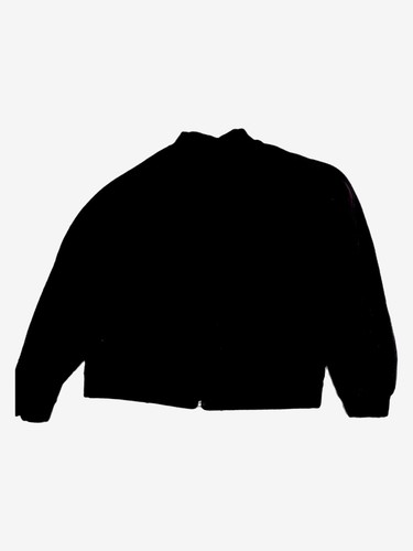 Speedo Mens SZ L Black Sweatshirt Full Zip Comfort Stretch Fit Cotton Blend - Picture 2 of 5