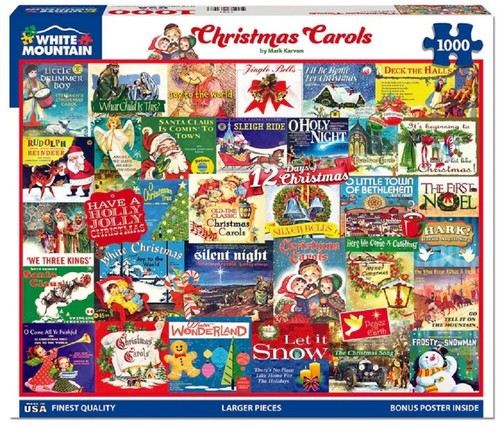 White Mountain 1000 Piece Jigsaw Puzzle - Christmas Carols