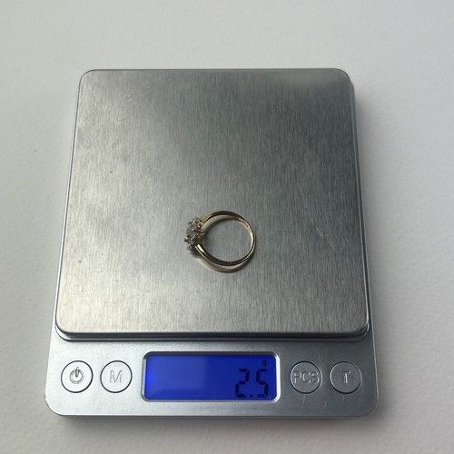 Solid 14K Yellow Gold Aquamarine Ring ~7 Fine Vintage Jewelry Flower March 2.5g - Picture 13 of 14