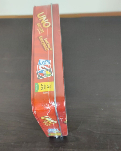 Uno Deluxe Collectors Game Tin 2012 by Mattel New - Picture 2 of 4