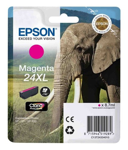 Genuine Epson 24XL, Elephant Ink Cartridges, XP-55, XP-750, XP-850, XP-950 Lot - Picture 6 of 14