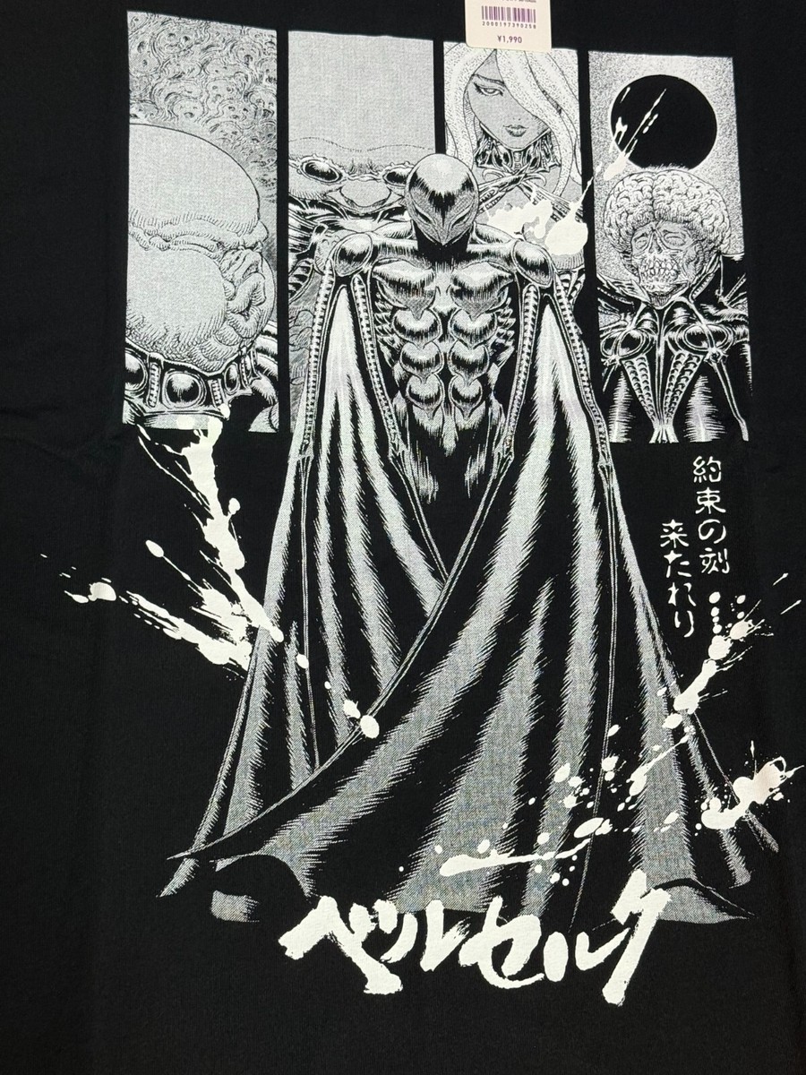 BERSERK Uniqlo 2025 T-shirt Relaxed-fit Griffith Femto Black Size