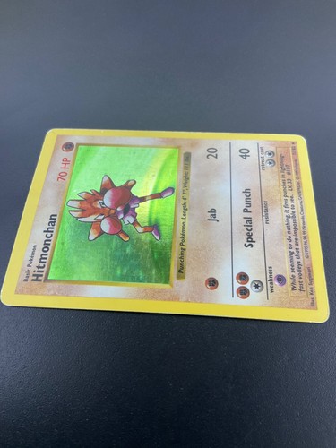 Shadowless WOTC - Hitmonchan 7/102 - Base Set - Holo Rare Pokemon Karte (D) - Bild 3 von 3