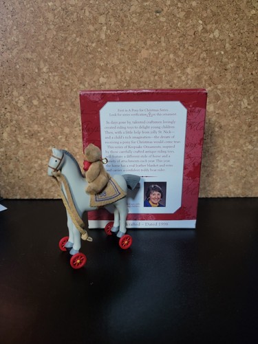 Hallmark Andenken Ornament A Pony For Christmas 1998 First in Series with Box - Bild 2 von 2