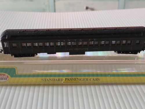 Model Power N Scale Train 8625 Santa Fe Standard Combine Car 8620 Coach - Picture 7 of 9