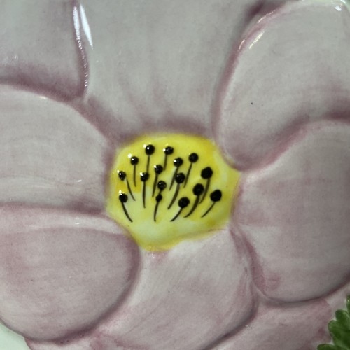 VINTAGE FRANCISCAN POTTERY DESERT ROSE 6" ART TILE TRIVET HOT PLATE PORTUGAL-B9 - Picture 2 of 7