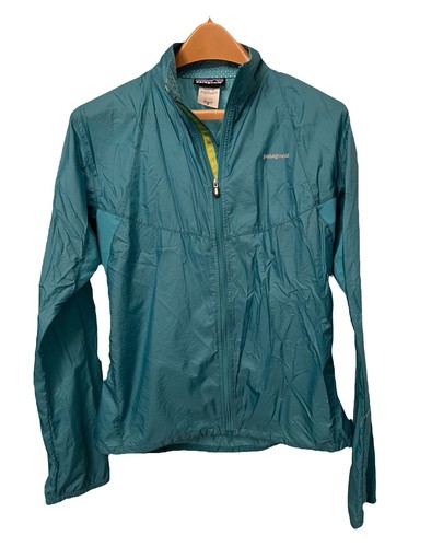 Patagonia Womens Medium Nine Tails Jacket Lightweight Teal Nylon Windbreaker