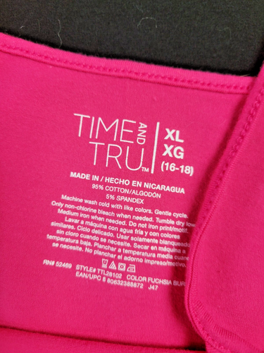 Time And Tru Spaghetti Strap Tank Top Bundle of 4 XL - Picture 2 of 4