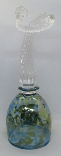 Studio Art Glass Chalice with Twisted and Swirled Glass Handle - Picture 3 of 12
