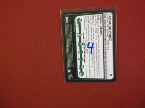Salvador Perez RC 2011 Bowman Draft Card #12 1st RC Rookie Kansas City Royals NM - Bild 2 von 2