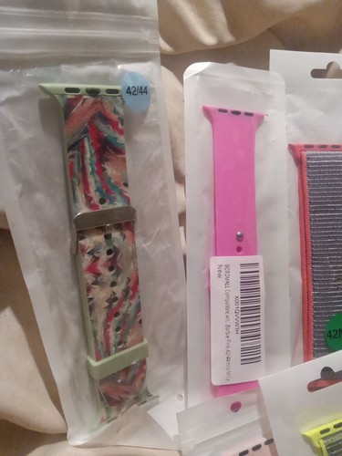 Womens Watchbands Lot Of 10 Compatble W Apple, Daily Colors To Match Outfit 42mm - Picture 2 of 5