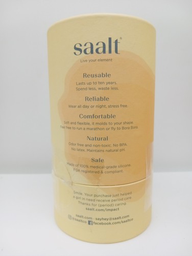 Copa Menstrual Saal Desert Blush Rosa Talla REGULAR Uso Hasta 12 Horas NUEVO - Imagen 3 de 3