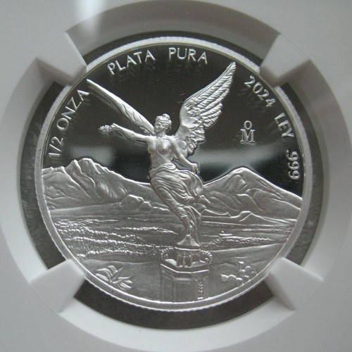 Mexico 2024 Libertad Silver Proof Coin 1 1/2 1/4 1/10 1/20OZ ALL 5Coins NGC PF70 - Picture 4 of 12