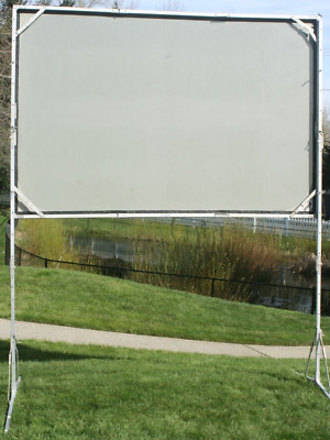 Da-Lite Fast Fold 5  x 7.5  feet dual and Front Projection Screen w/Storage Case