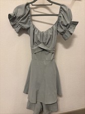 Mint Green Wrap Tie Dress