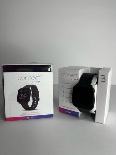 iConnect by Timex TW5M34100 Active Black Smartwatch NEW $75 MSRP - Picture 2 of 5