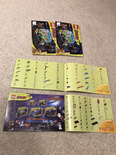 Lego Scooby-Doo 3 juegos de libros manuales de instrucciones de construcción 75900 75901 75902 - Imagen 12 de 12