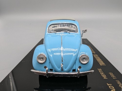 Modellini auto 1:43 Minichamps Volkswagen VW Maggiolino su piastra esposizione auto 1998 in scatola originale - Foto 6 di 9