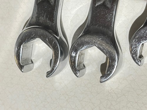 Snap On Dbl End Flare Nut Chrome Wrench 5 Piece Lot 6P - Foto 7 di 21