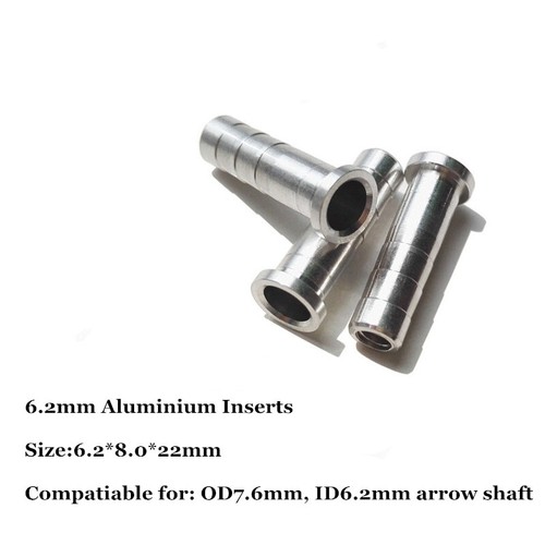 12pcs Aluminum Archery Arrow Inserts for 0.244’’ Carbon Arrows Arrow Tip Inserts - Picture 3 of 10