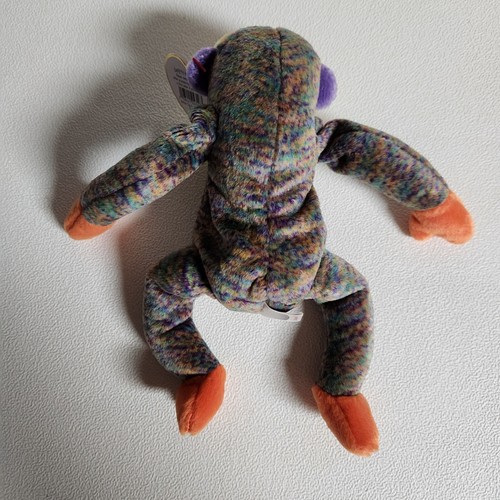 TY Beanie Babies Monkey Bananas Orangutan Y2K 2000 Multi Color with Tags - Picture 8 of 10