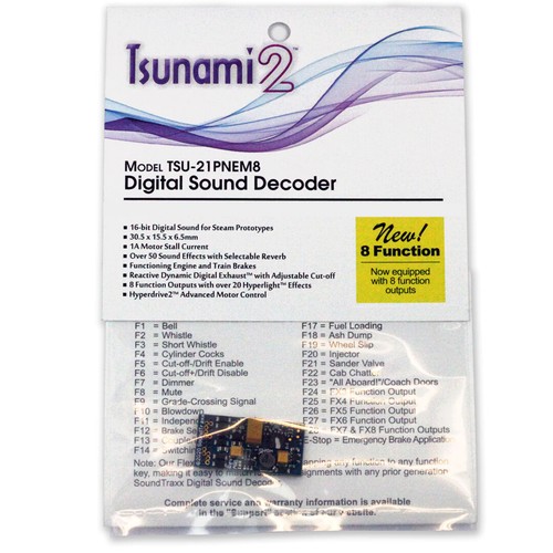 NEW Soundtraxx Tsunami2 TSU-21PNEM8 Sound Decoder ALCO Diesel Modls FREE US SHIP - Picture 3 of 3