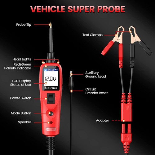 Autel PowerScan PS100 Electrical System Circuit Tester Auto Scan Diagnosegerät - Picture 6 of 9