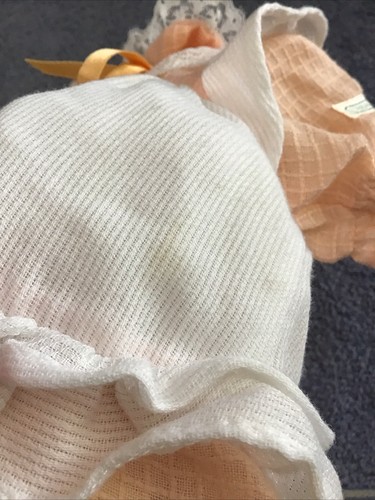 Cabbage Patch Doll Dress 1985 Orange White Apron Dress Clothes OAA Lot B - Picture 9 of 10