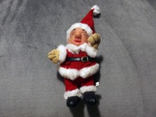 Vintage Mr. Magoo Santa Claus Plush Doll Holiday Collectible Made in China 14"