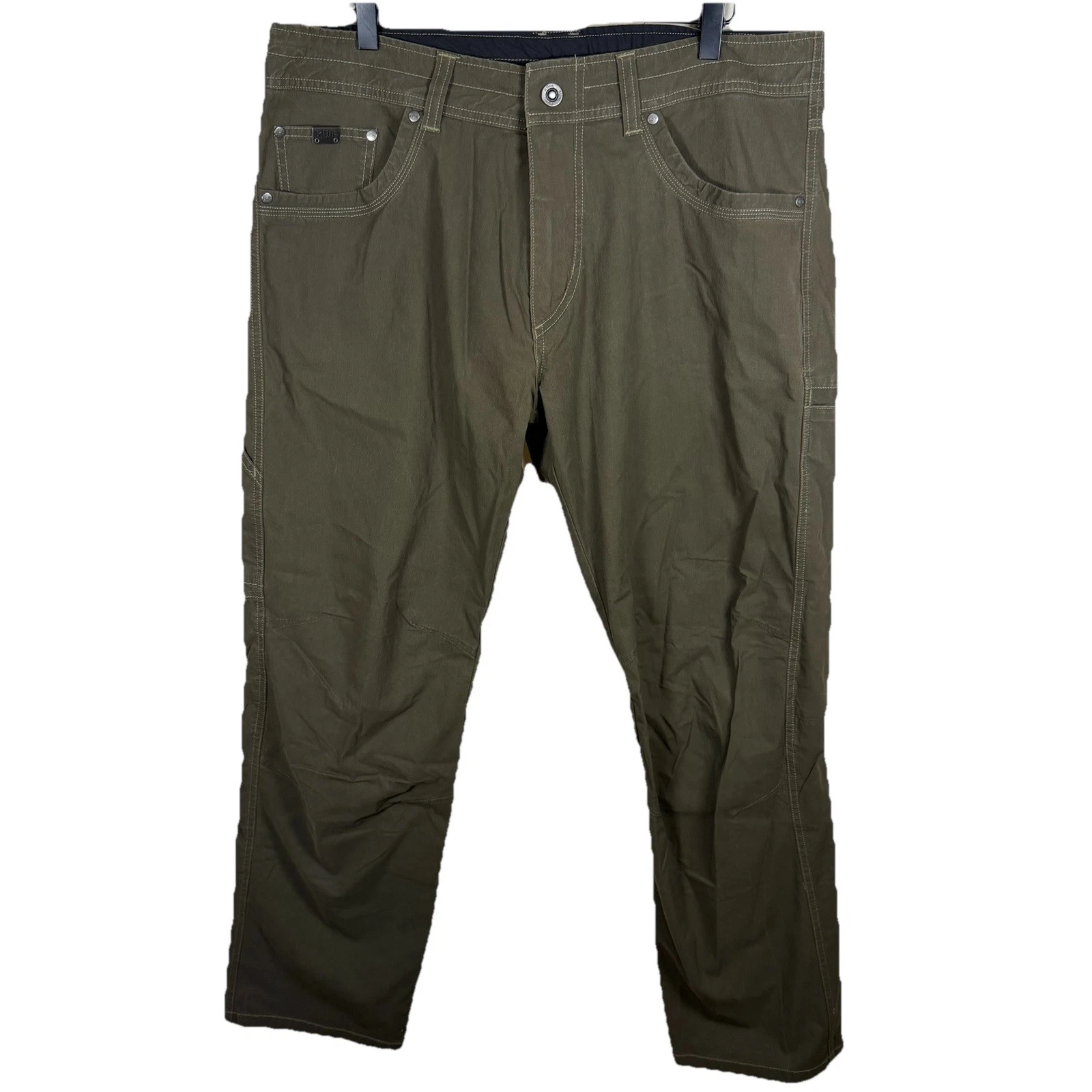 Kuhl Revolvr Pants Men’s Size 36x32 Army Green Brown Outdoor Hiking Gorpcore