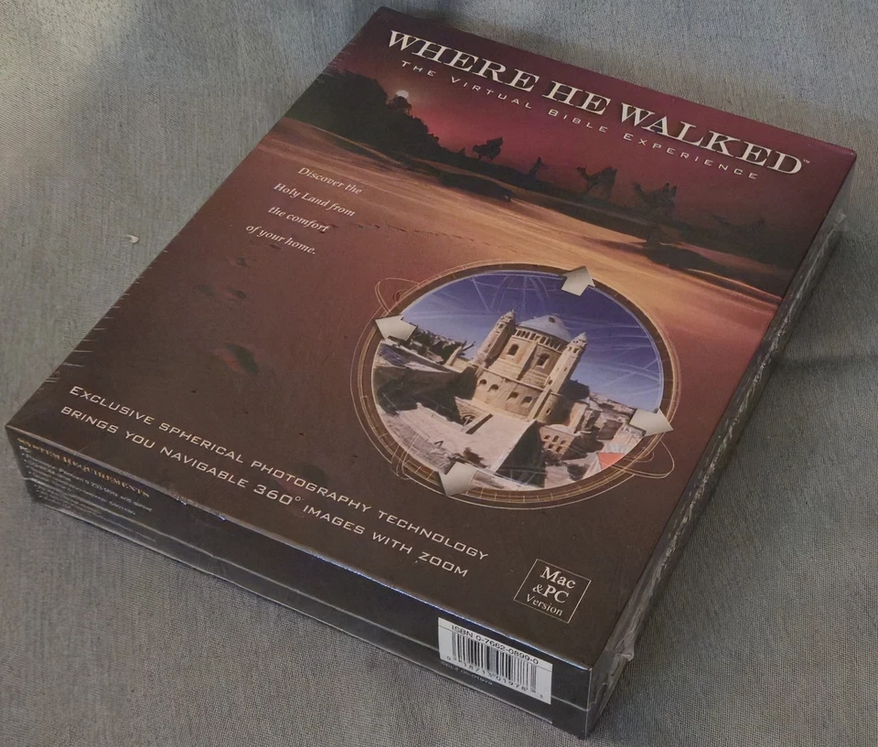 WHERE HE WALKED MAC/PC CD-ROM Virtual Bible 2001 New Factory Sealed - Image 3 of 3