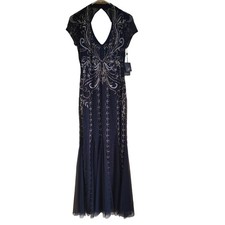 Adriana Papel beaded short sleeve Mermaid Style New Tags formal dress size 2