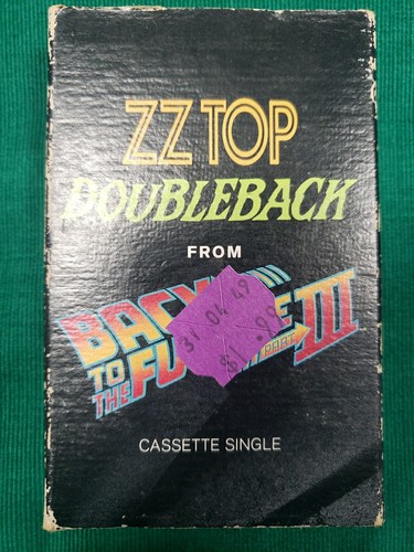 ZZ Top - Doubleback (Cassette Single, 1990) Back To The Future III Tested Tape - Foto 1 di 4